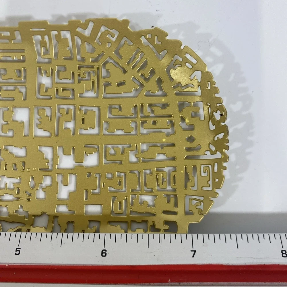 Fundamental Berlin‎ Gold City Pen Tray Modern Design Wiesbaden 7.5